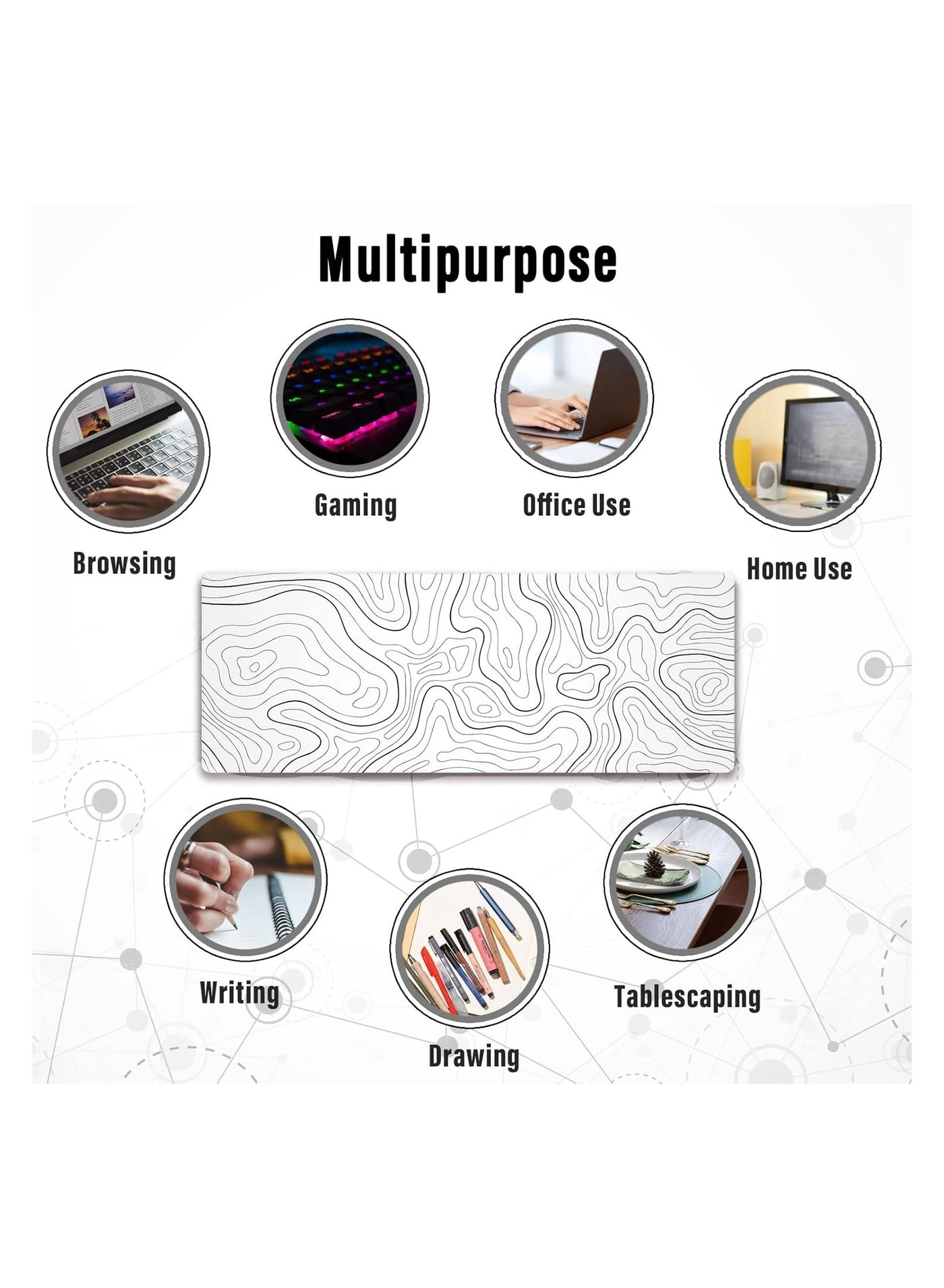 Large Gaming Mouse Pad - 80x30 cm