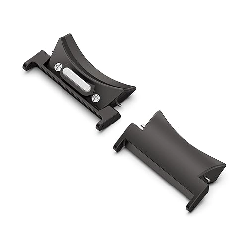 1 Pair 20mm Button Style Curved Metal Watch Band Connector for Samsung Galaxy Watch6 / 6 Classic