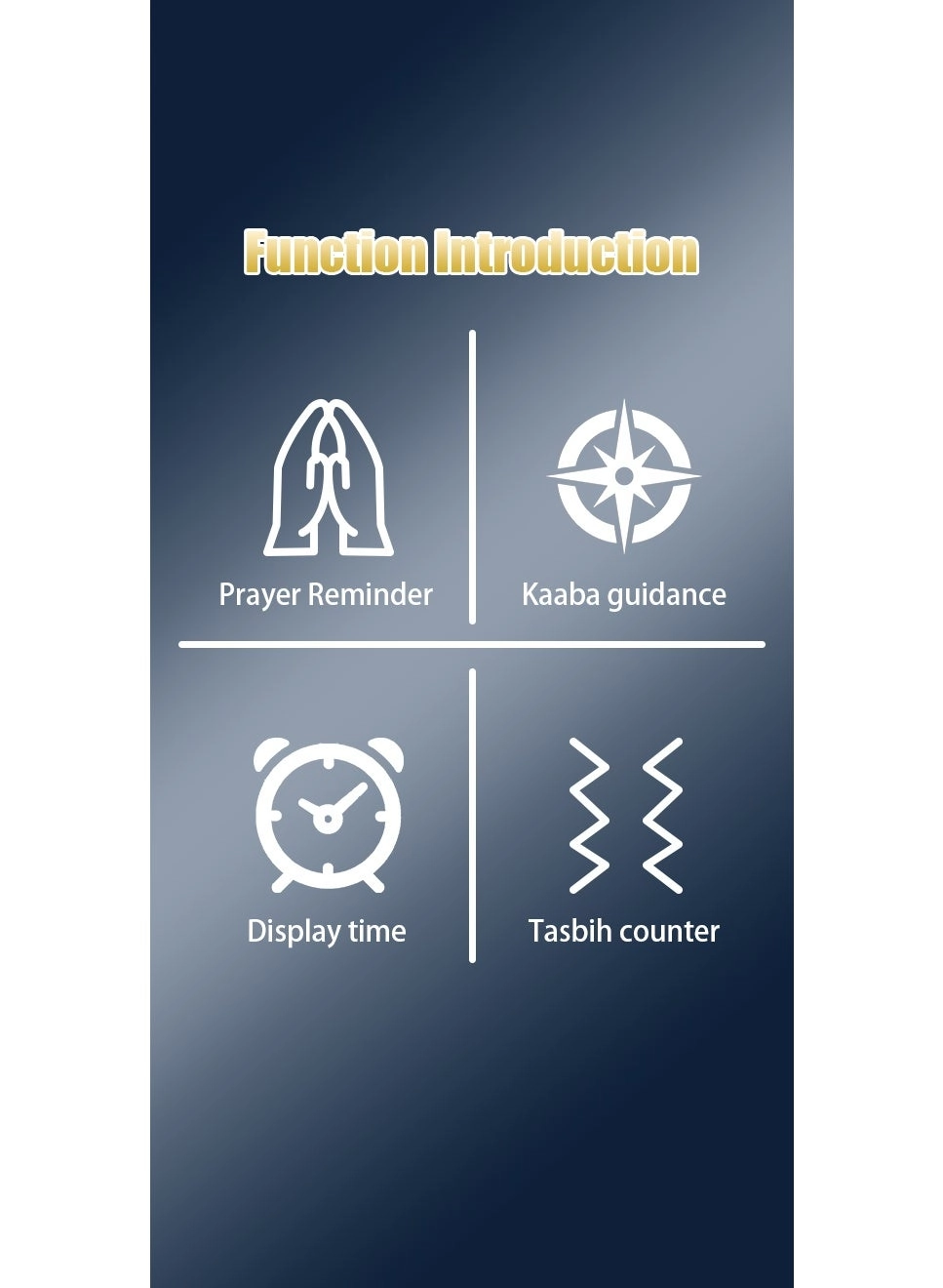 Prayer Smart Ring - 22mm Tasbih Counter