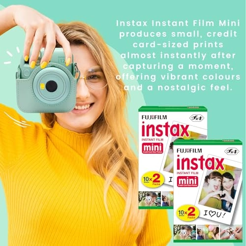 Mini 12 - Mint Green + Mini Film - 40 shots + Mini 12 Case + Mini Album Book + Film Stickers + Colour Filters