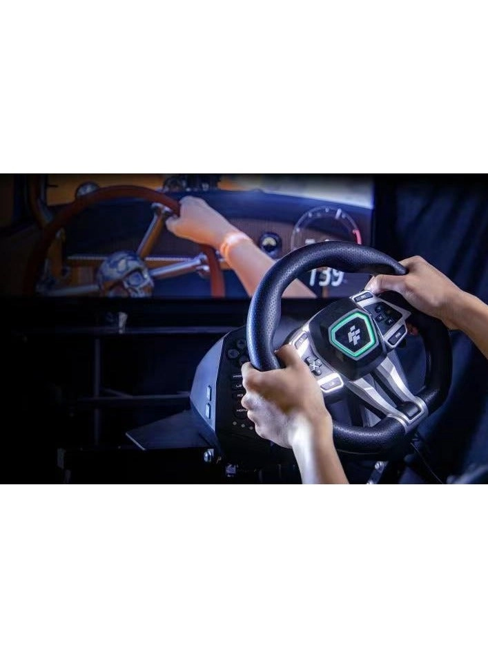 F107 IMOLA Racing Wheel & Pedals - PS5, PS4, Xbox One/X/S, Switch, PC