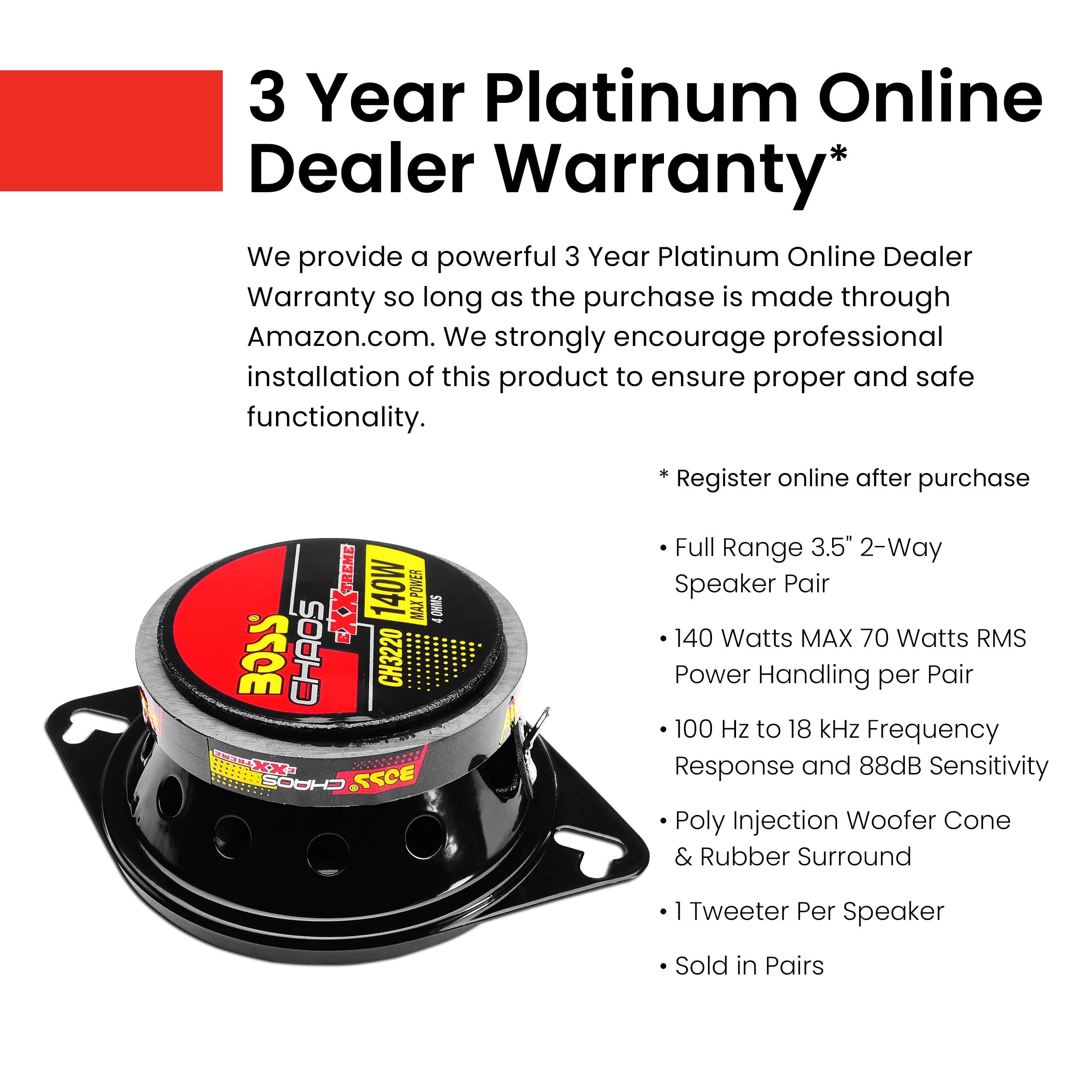 CH3220B - 3.5 Inch Coaxial 2 Way