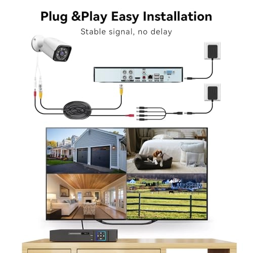 Wired Security Camera System - 4X Camera 4 3MP