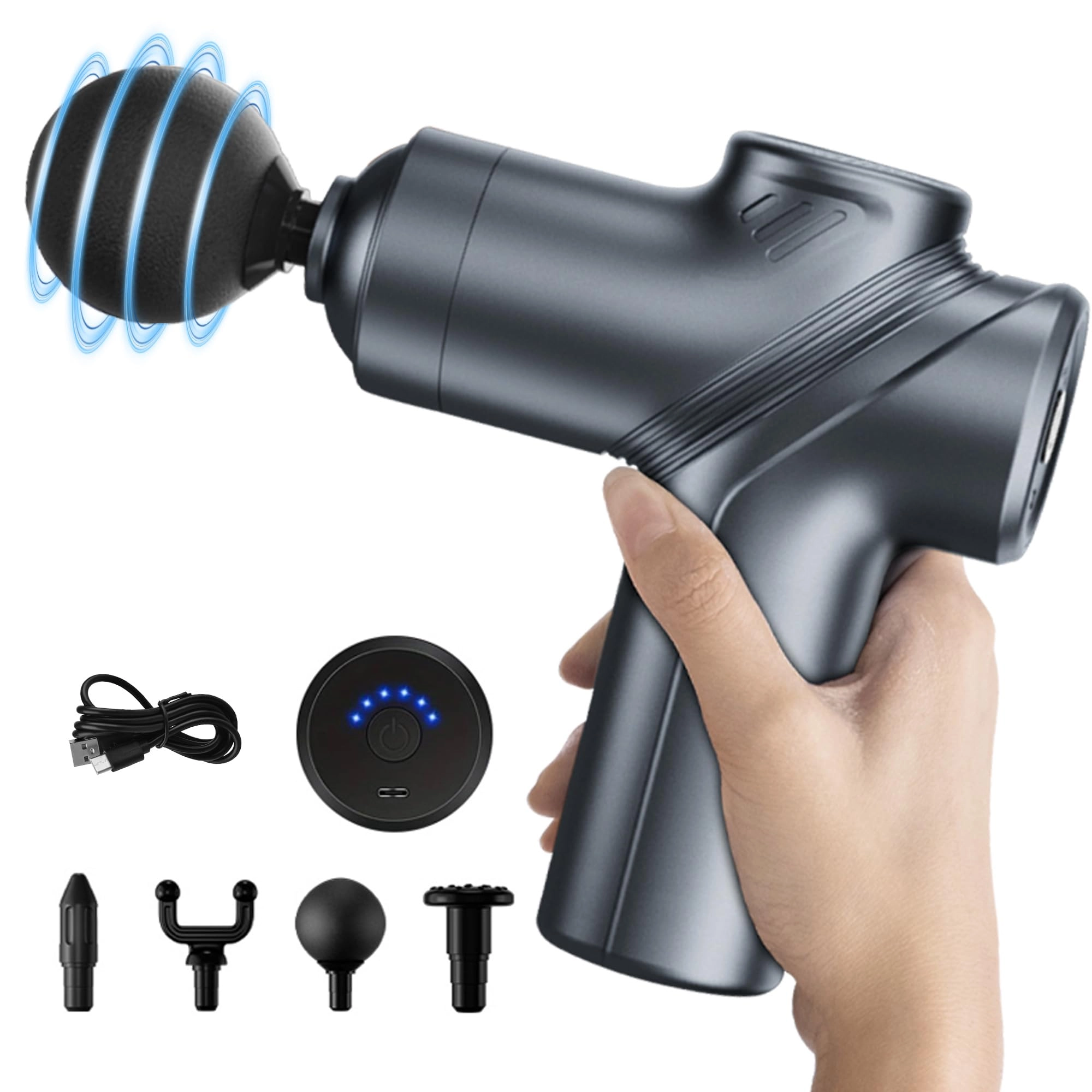 LEERCON LEK-518X - Massage Gun 4 Heads Deep Tissue
