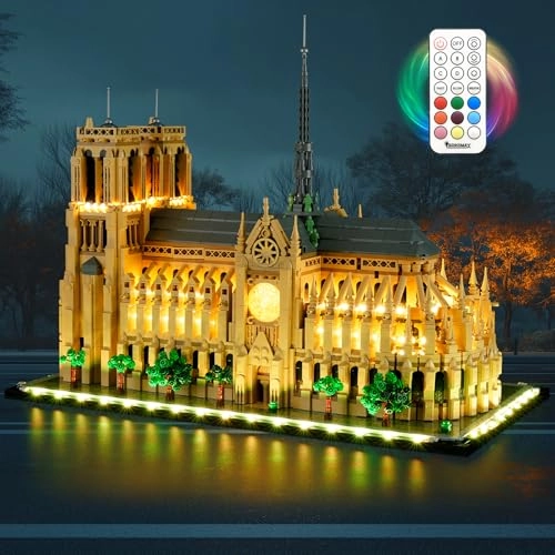 BRIKSMAX 20 Light Kit for Lego 21061 Notre Dame Cathedral - Remote Control Compatible with Lego Architecture