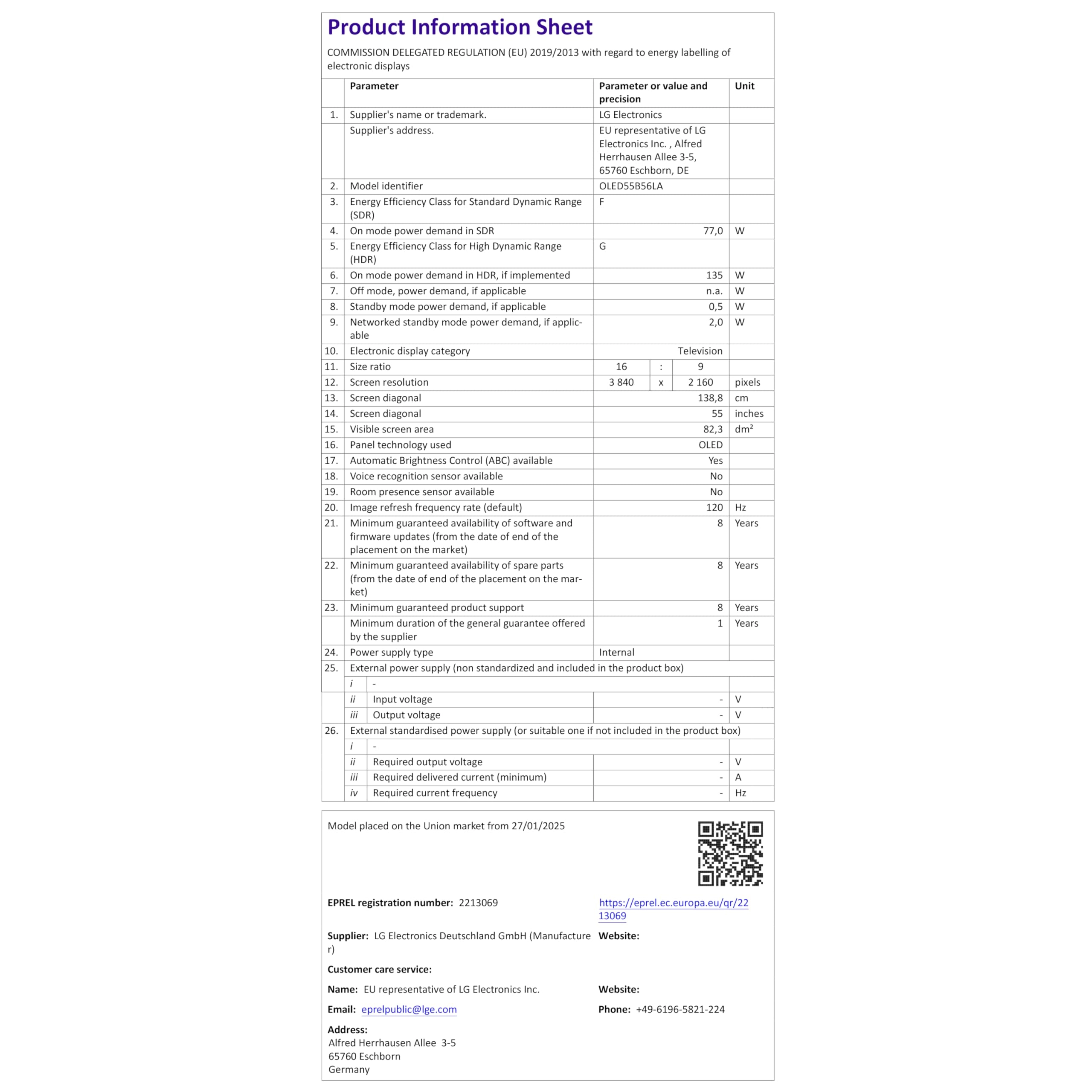 OLED55B56LA - 55-Inch + X02