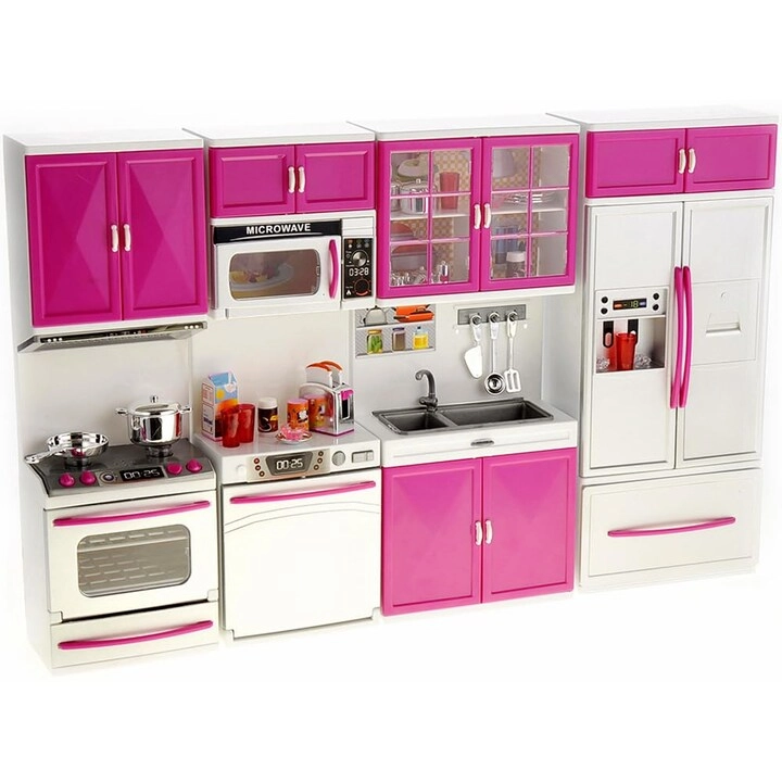 PowerTRC Doll Kitchen Play Set - Mini Modern 4-in-1