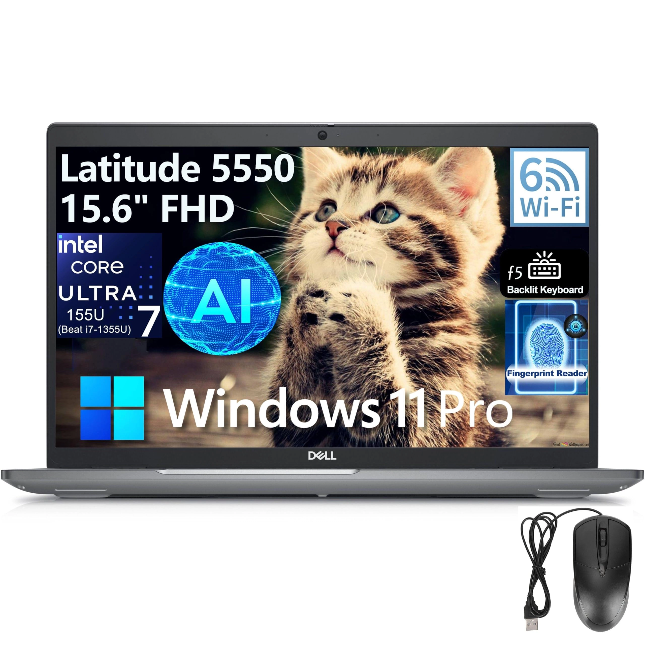 Latitude 5550 - 15.6'' Core Ultra 7 16GB DDR5 512GB SSD