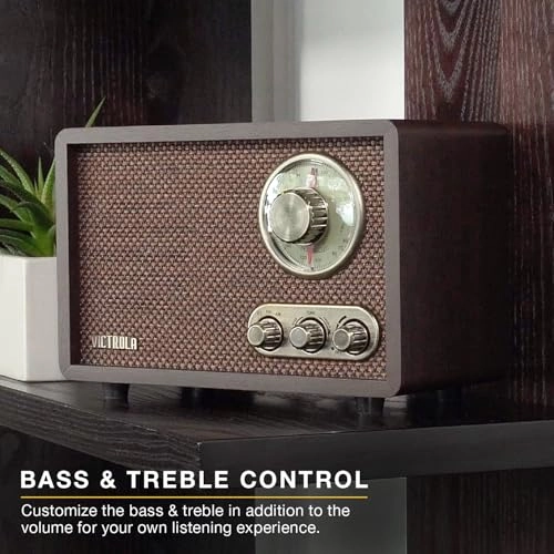 Retro Wood Bluetooth AM/FM Radio