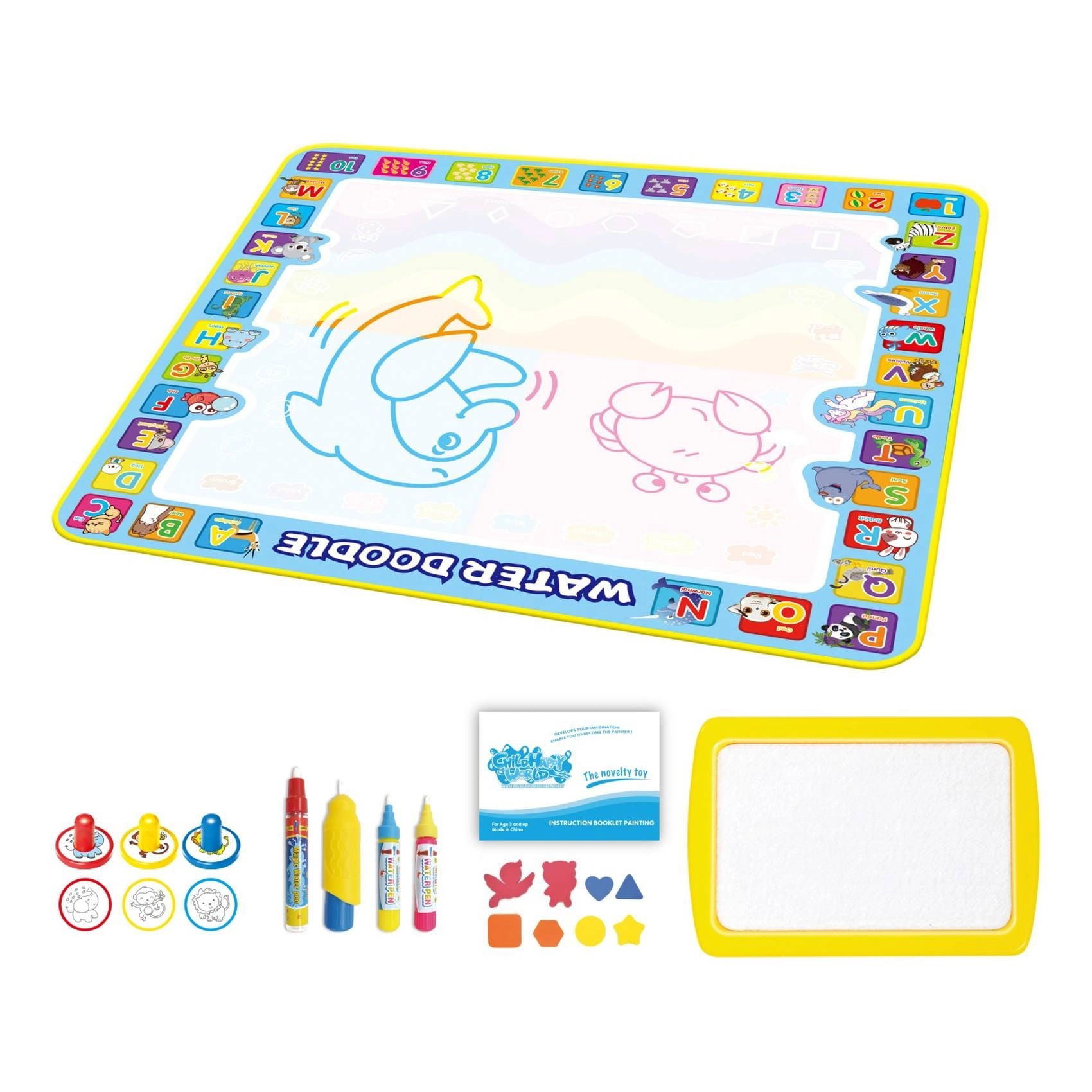 Learn Water Doodle Mat - 3+ 18 pieces