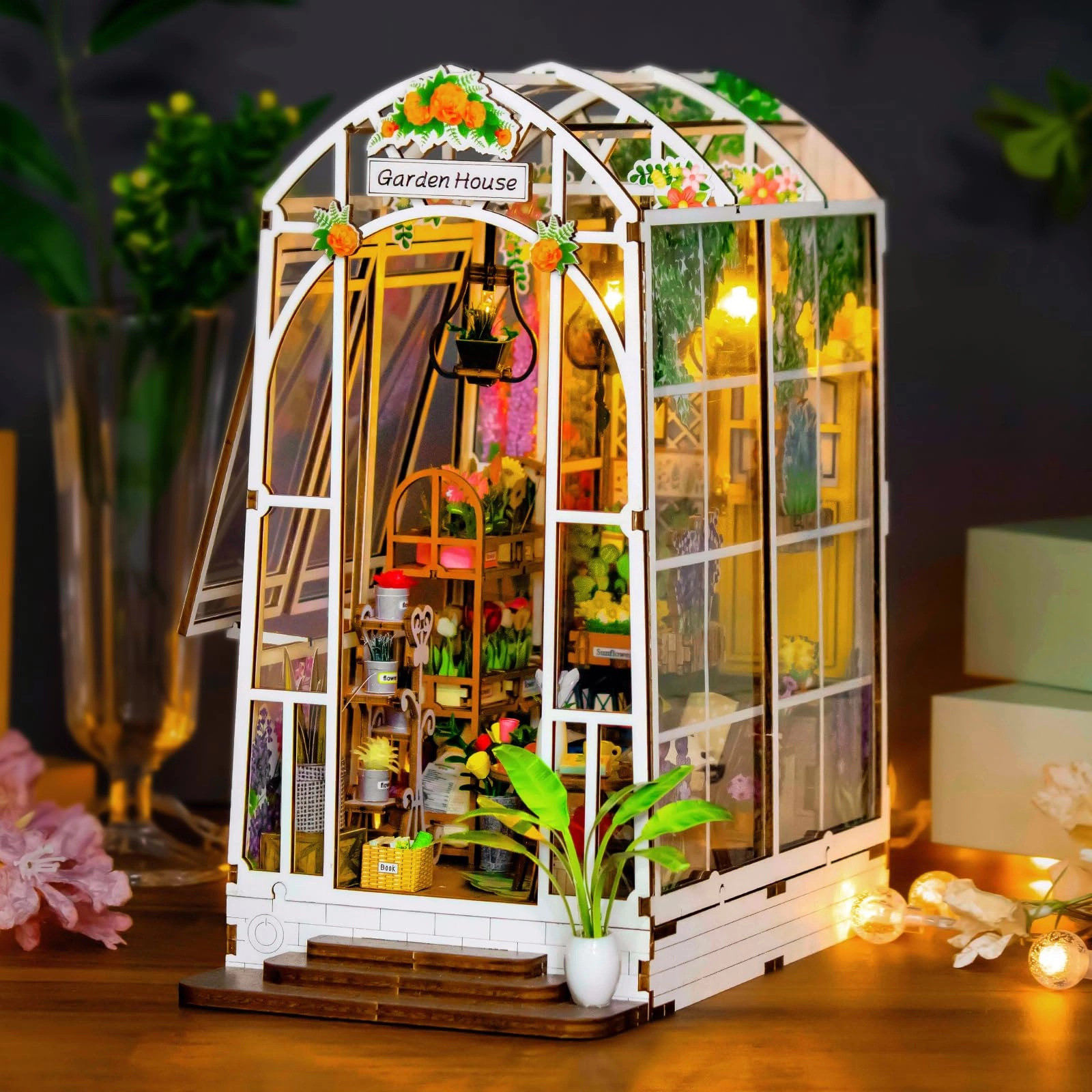 OSDUE Maison de Poupée en Bois - Christmas, Fantasy
