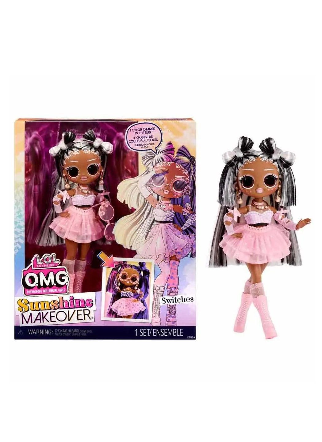 Stellar Gurl Fashion Doll - Sunshine Makeover Color Change