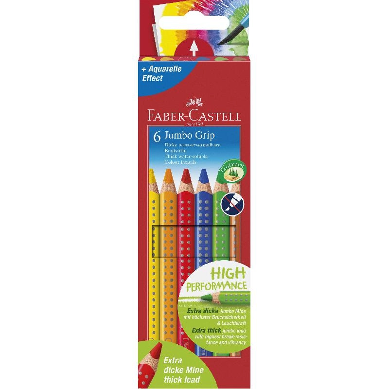 Faber-Castell Jumbo GRIP - 6 Pieces