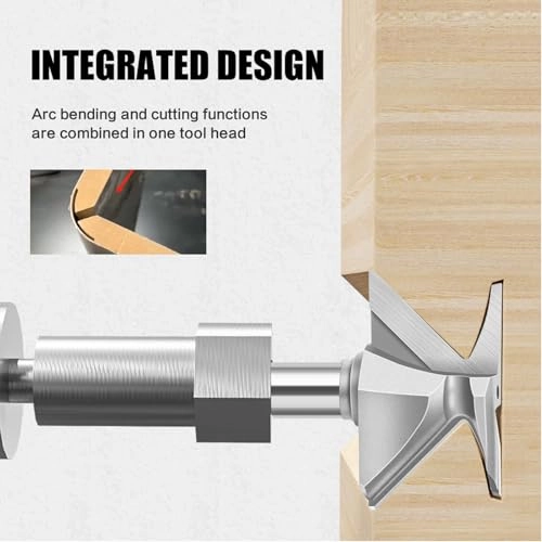 Arc Bending Router Bit - 1/2 Handle 1 Approx. 12.7mm / 0.5"