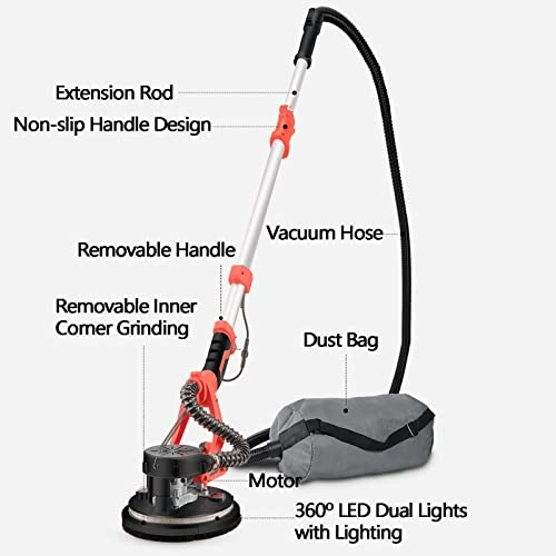 long neck wall grinder - 1250W