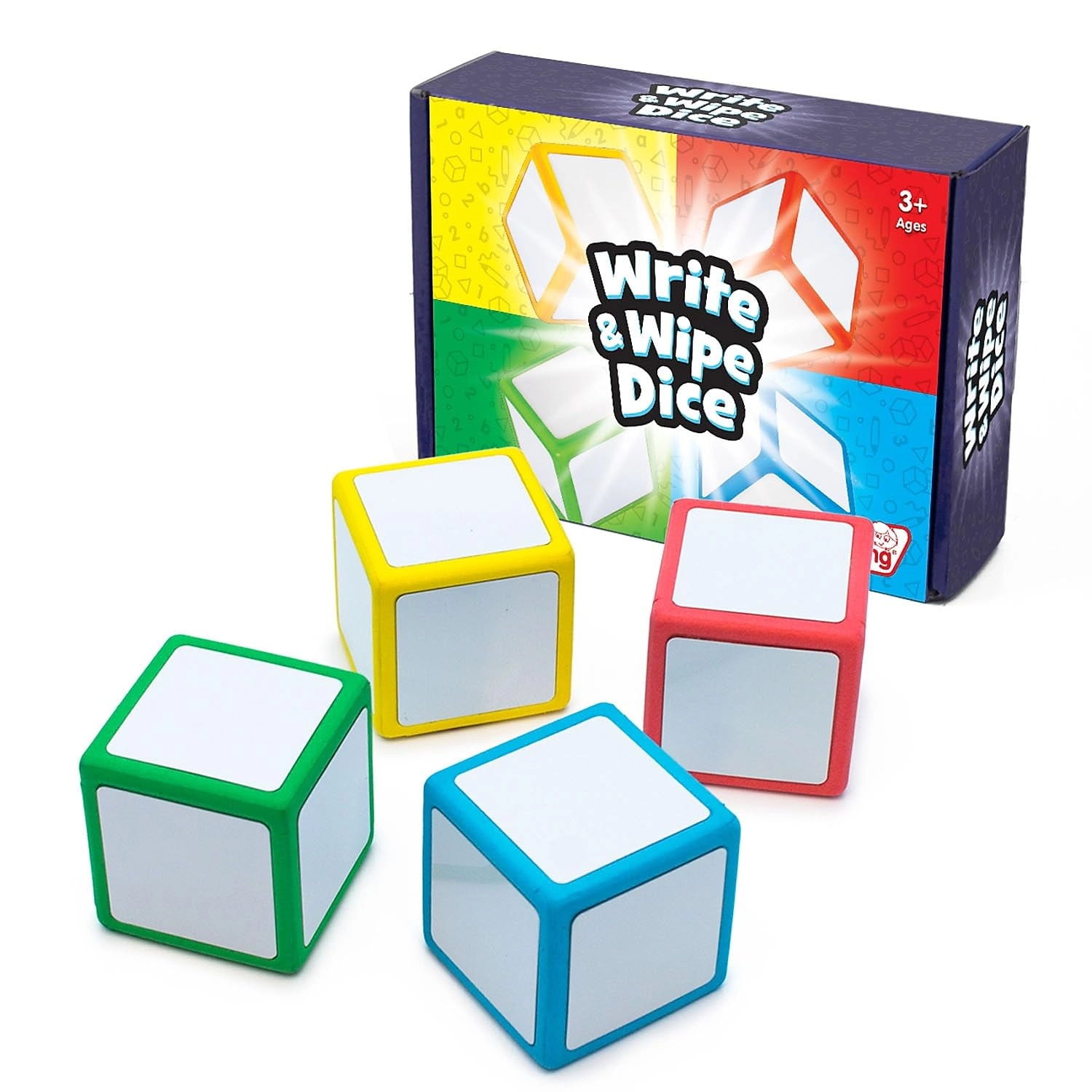 Junior Learning JL617 Write & Wipe Dice - 4 pieces