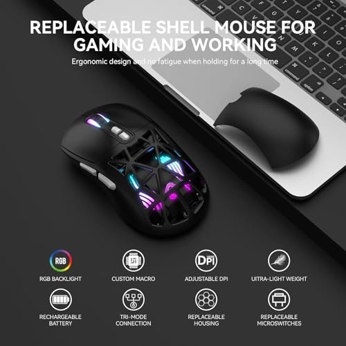 M02 Wireless Gaming Mouse - 2.4GHz BT5.0 Wired