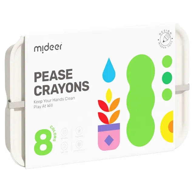 MIDEER Pease Crayons - 8 Colors
