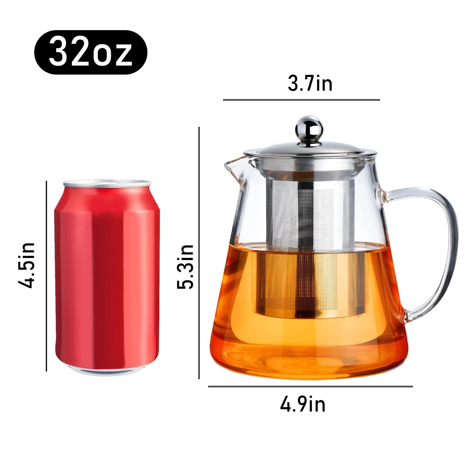 Glass Teapot - Glass 950ML