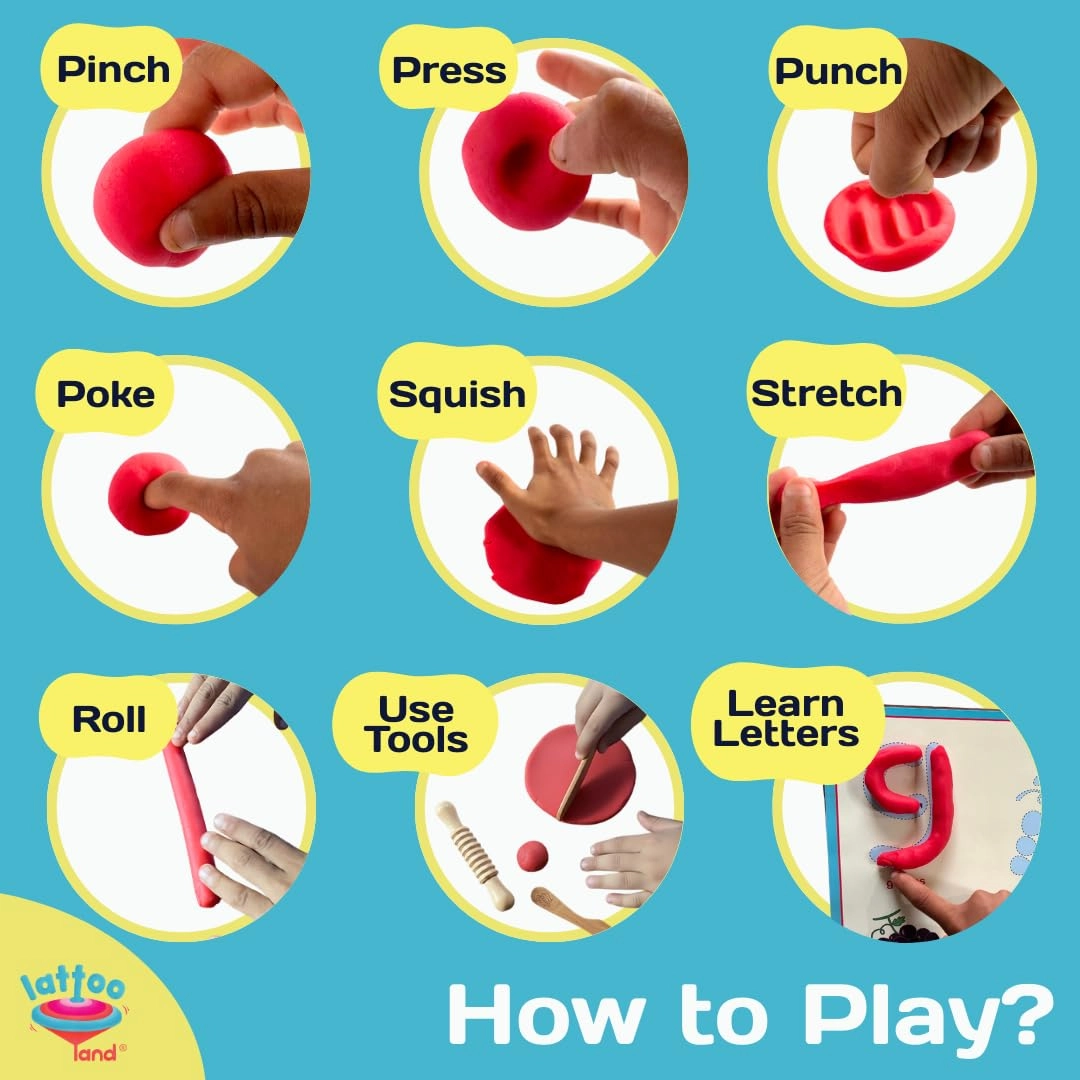 PLAY_DOUGH_SETS - 2+ years 4 pcs