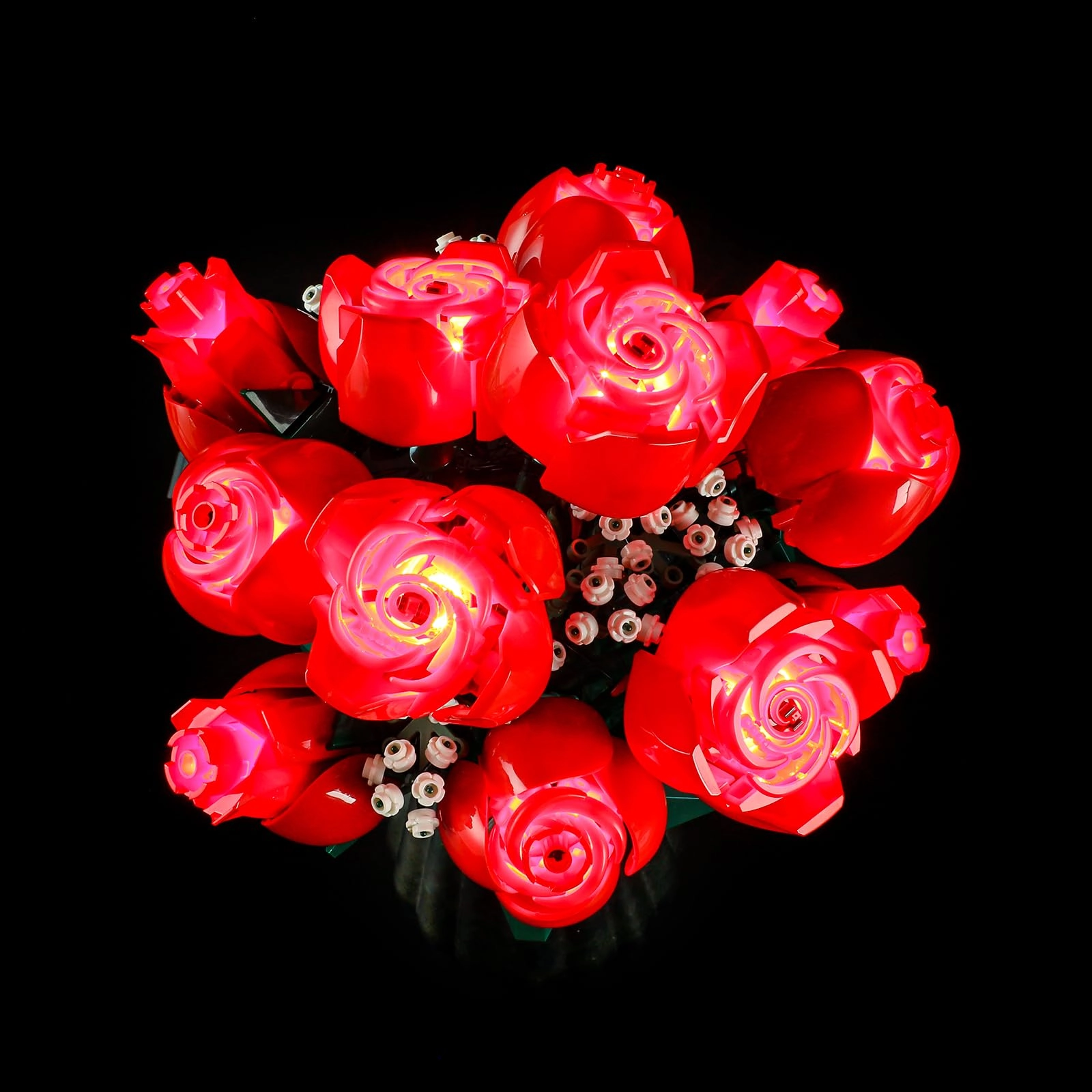 GEAMENT LED Light Kit for LEGO Bouquet of Roses 10328 - USB powered