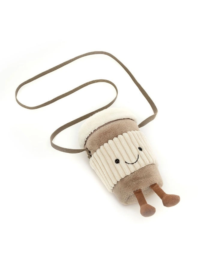 Coffee Cup Shape Crossbody Bag