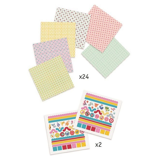 Origami Small Boxes - Craft Kit Ages 7+ with Stickers