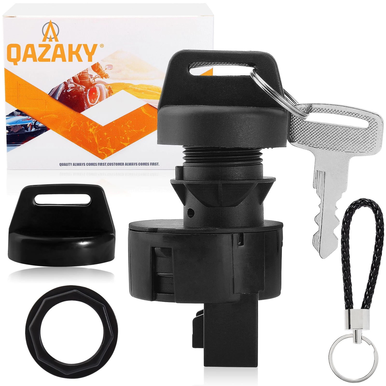 qazaky Ignition Key Switch - 1.0 Count Plug-In Mount