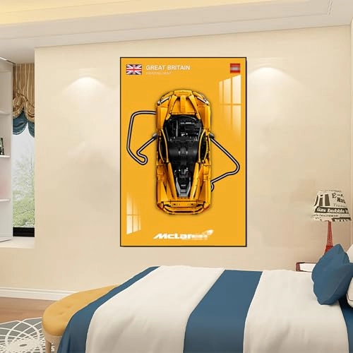 Technic McLaren P1 (42172) - Display Wall Plate Silverstone Circuit in the United Kingdom