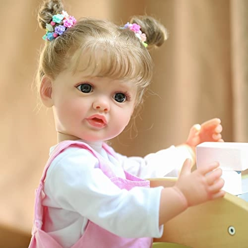 Betty Reborn Baby Doll - 55 cm Silicone Vinyl Blue Eyes