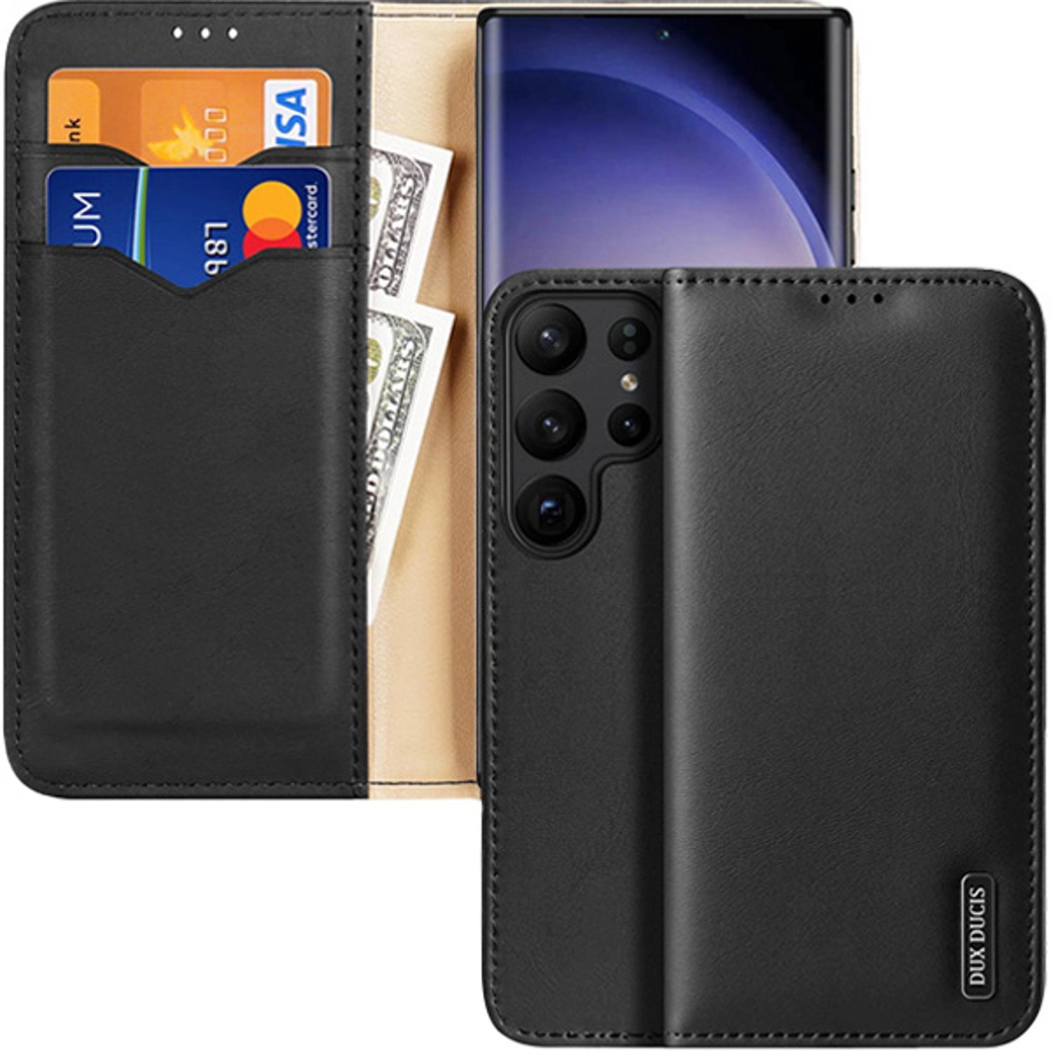Dux Ducis Hivo Series Leather Case for Galaxy S23 Ultra
