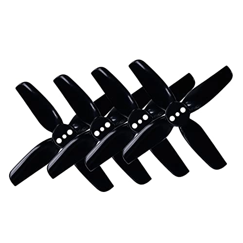 Propeller - 4-Blade 2 inch 2Pairs Black