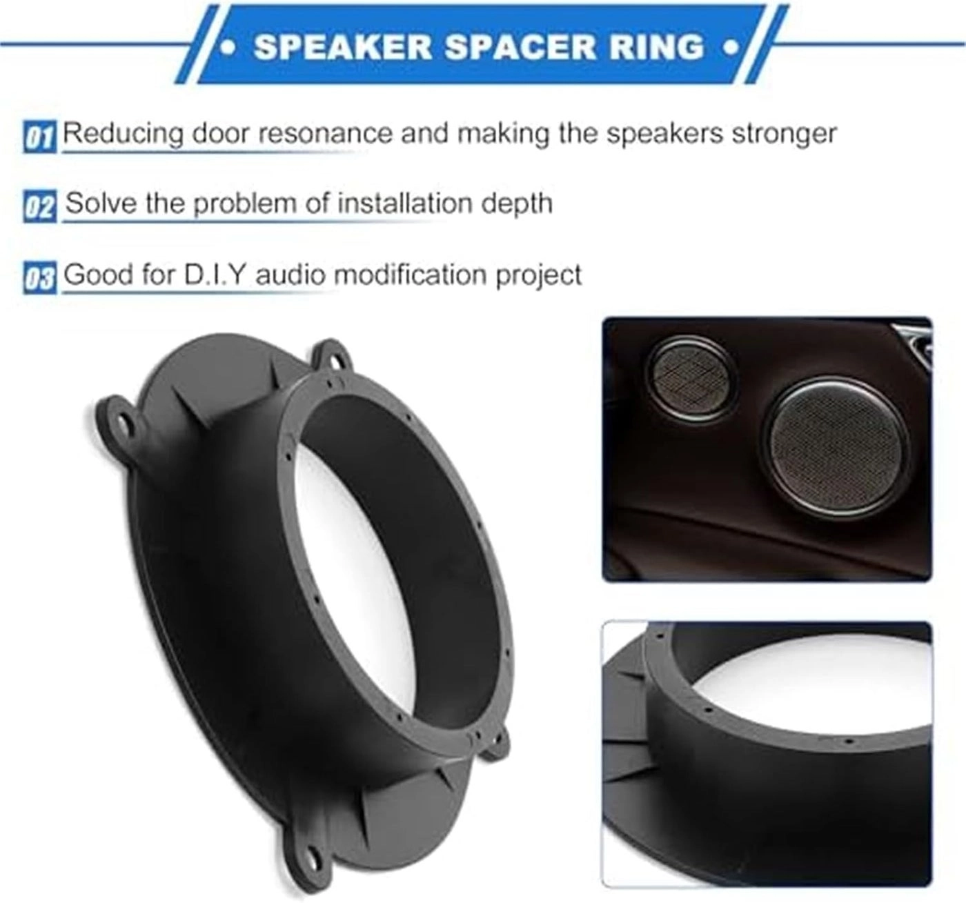 Speaker Spacer Ring - Mazda CX-5 (2013-2016) Mazda CX-9 (2016-2023) Mazda 3 (2014-2018) Mazda 6 (2016-2020)