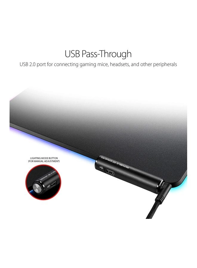 Balteus Hard Gaming Mouse Pad - 37x32 cm