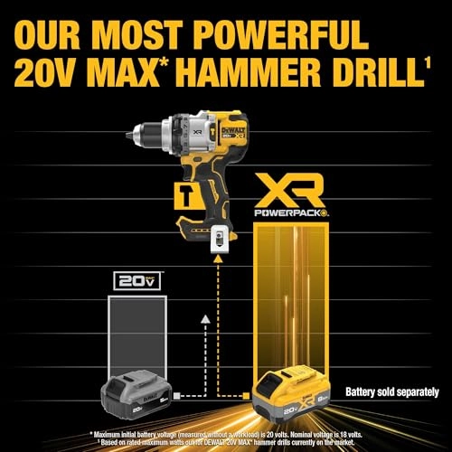 20V MAX XR - 1/2 Inch Cordless 3-Speed