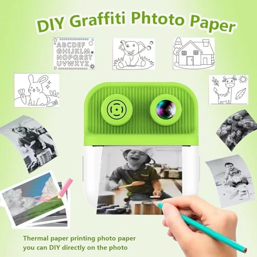 Kids Digital Camera With Instant Print - 48MP 1080P