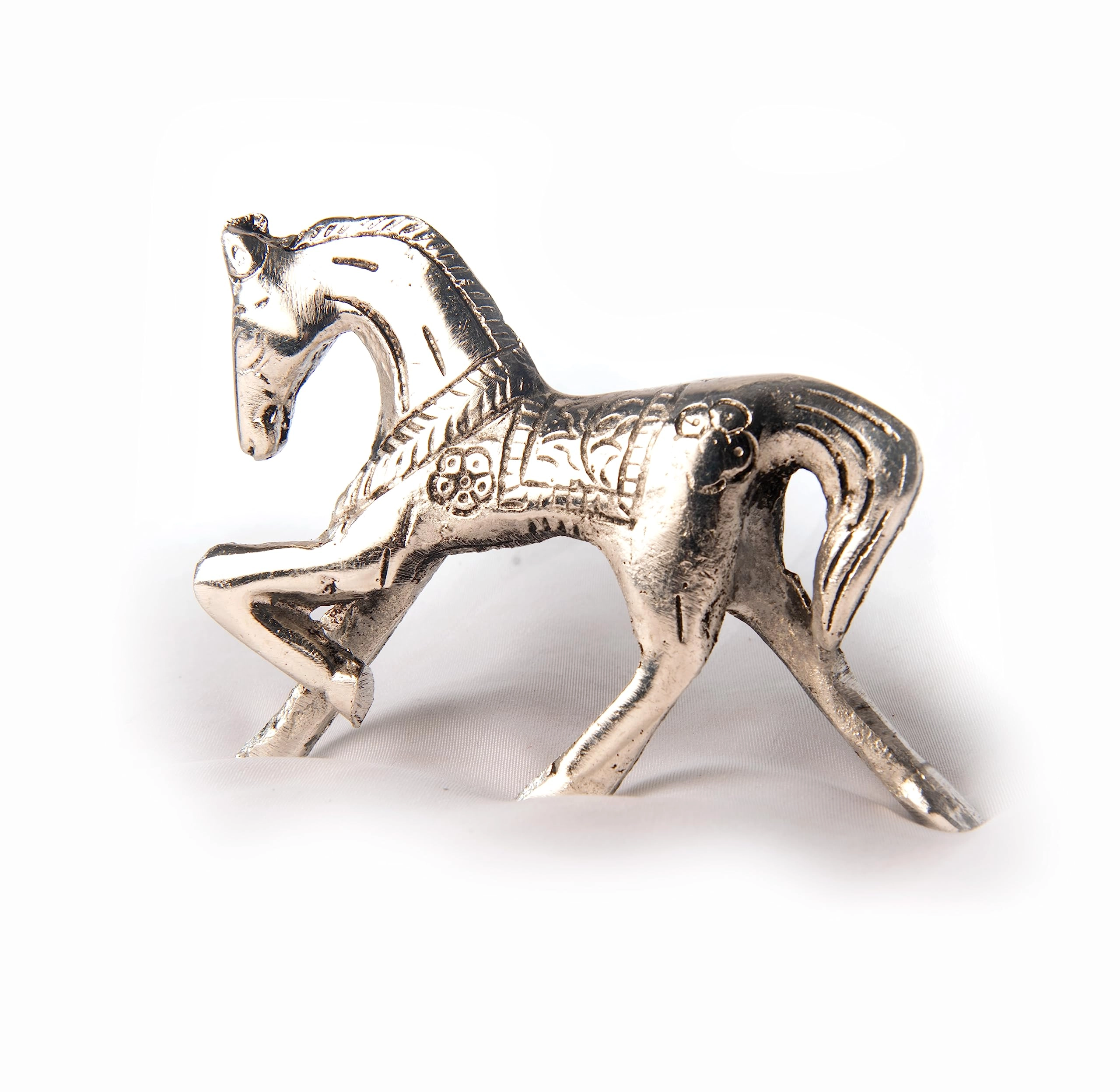 wonder care Horse Figurine - Silver-Plated Aluminium