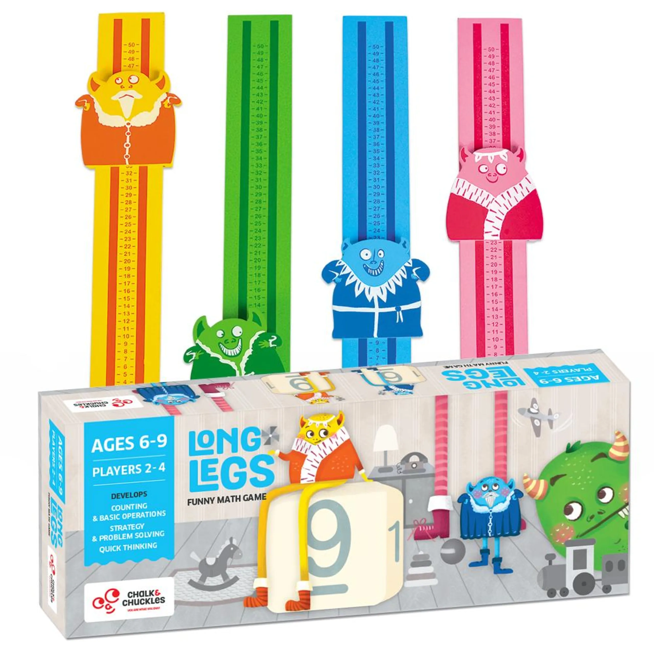 CHALK AND CHUCKLES Long Legs - Suitable for 6 to 9 years