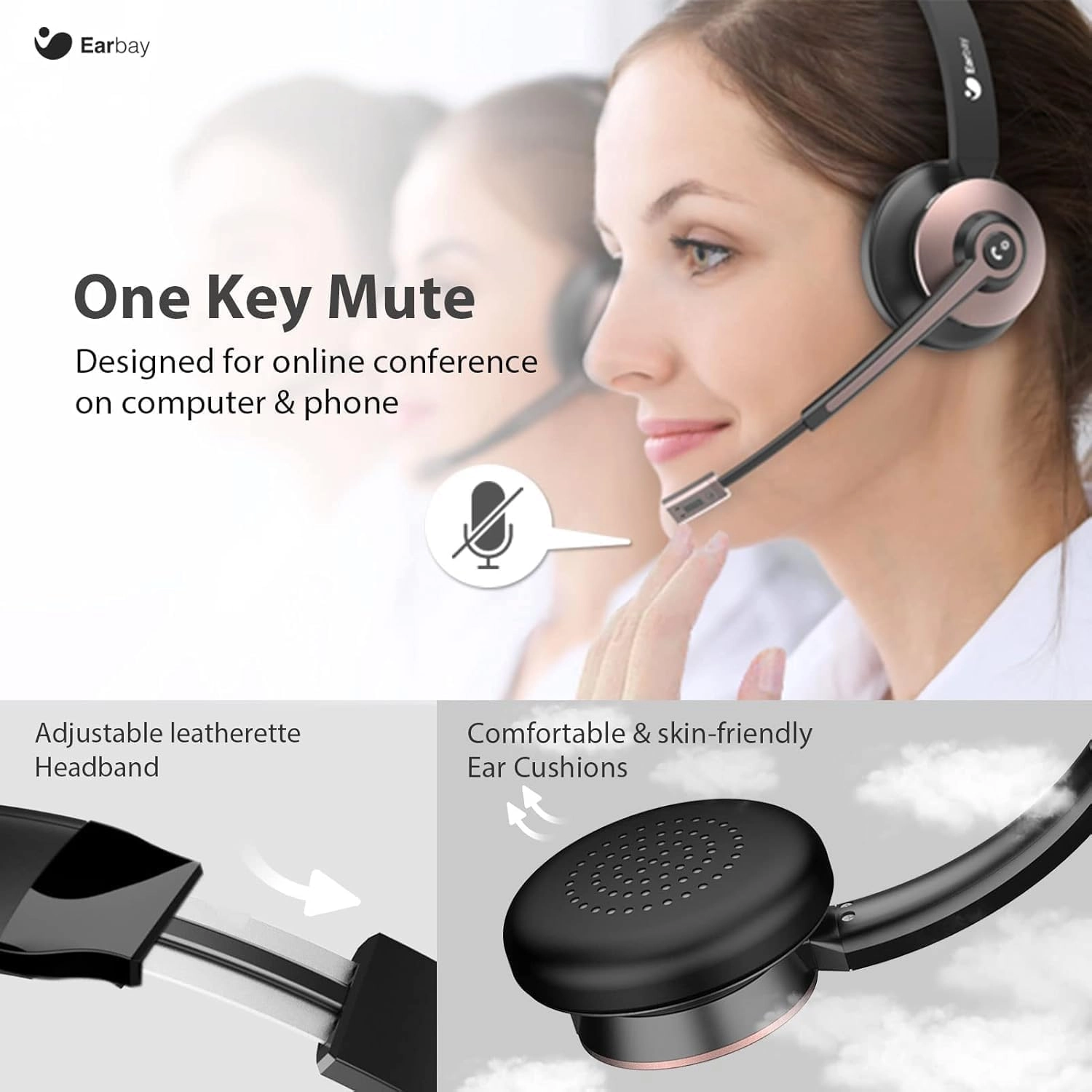 DE-AJ-BT881CD-HJ Wireless Headset