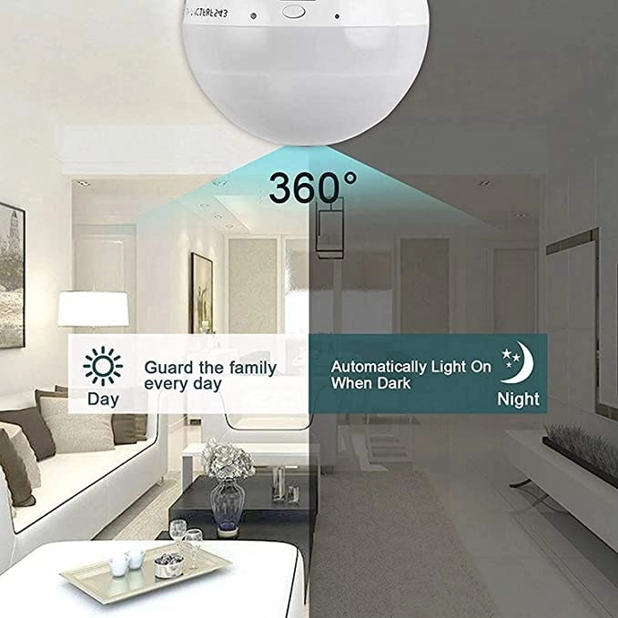 Wireless Bulb 360 IP WiFi Camera 1080P
