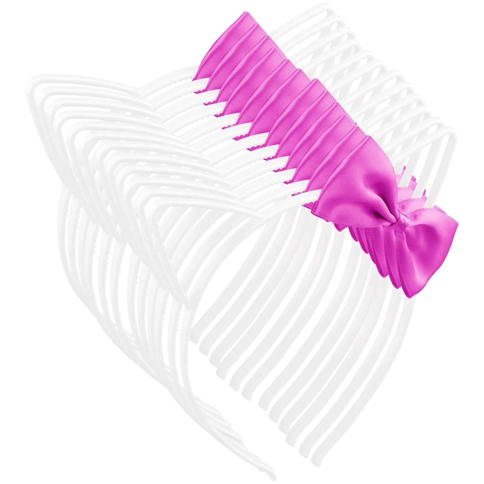 cocide Cat Ears Headbands - 12Pcs Adult