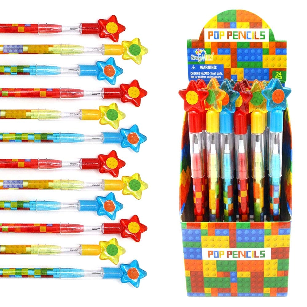 TINYMILLS Building Blocks Pencil - 24 pcs