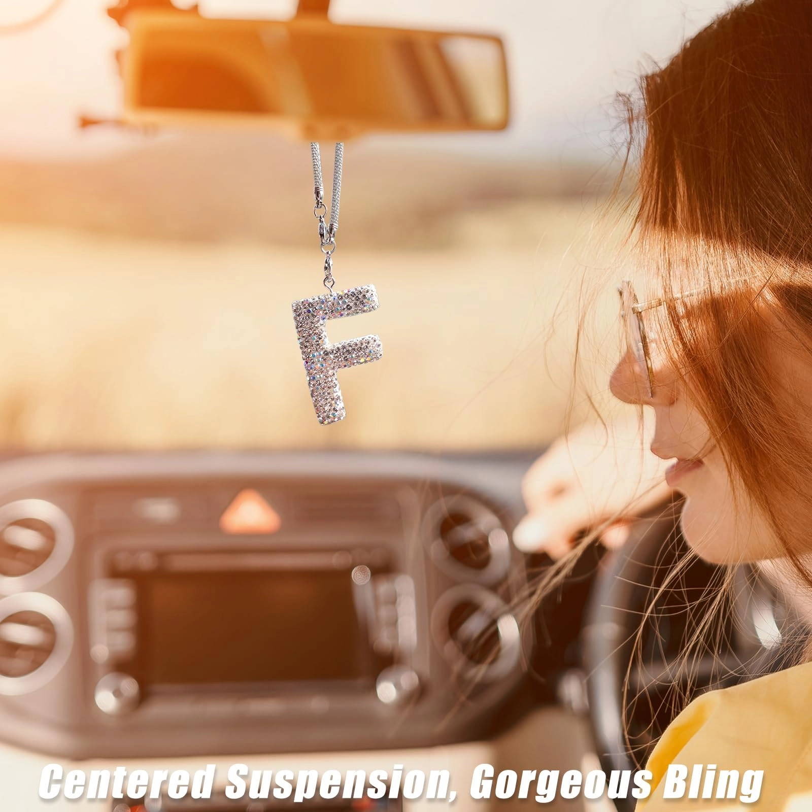 Bling Car Letter Charm