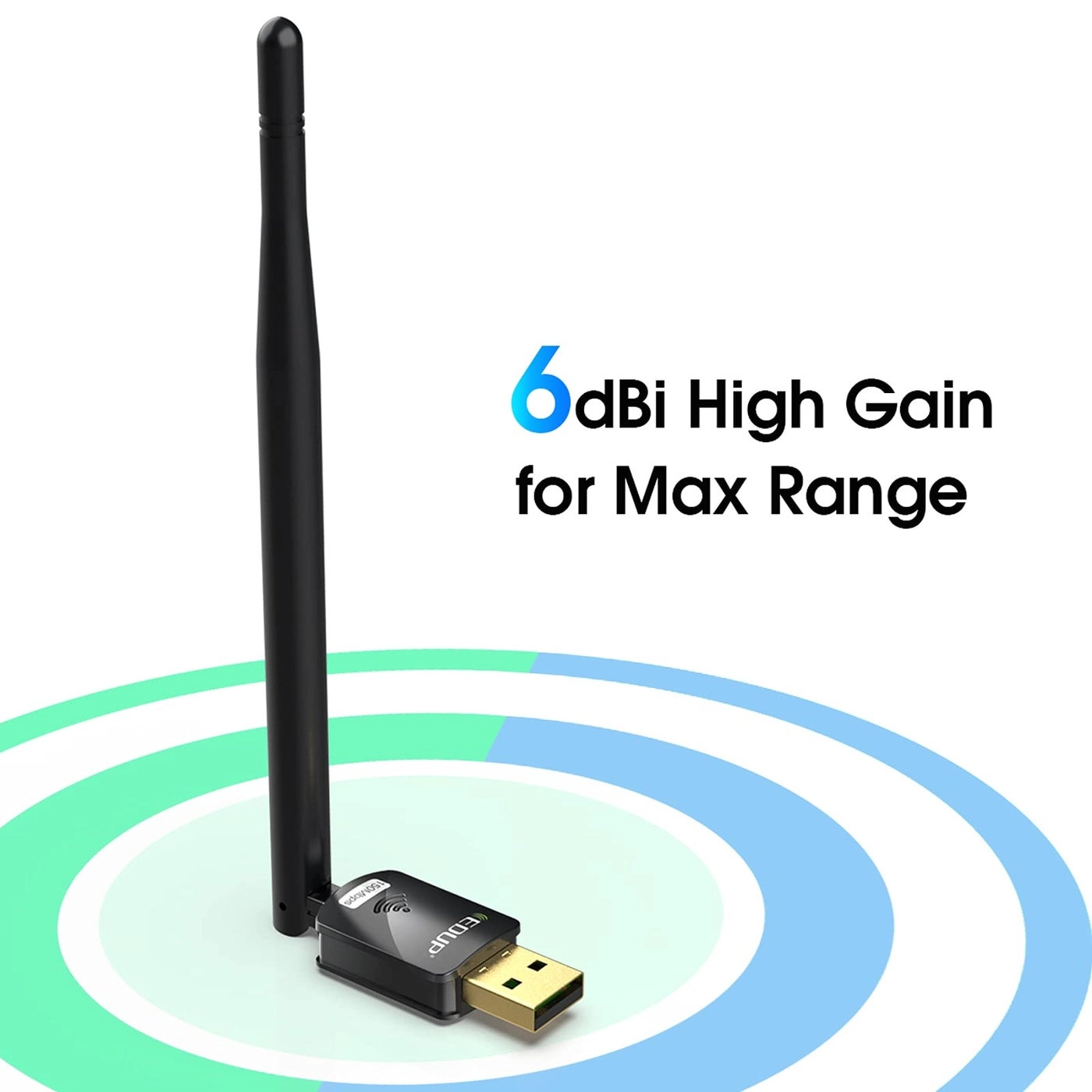 USB WiFi Adapter - 150Mbps 2.4GHz 6dBi Antenna