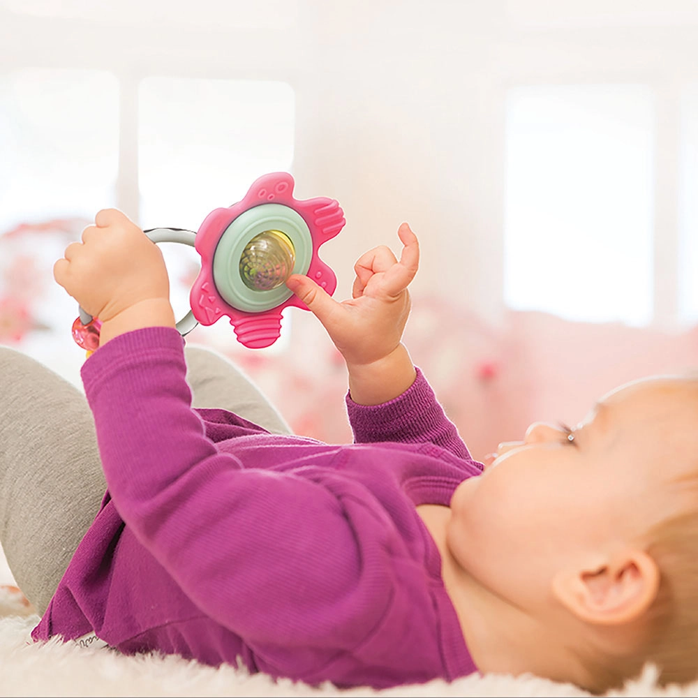 Spin & Rattle Teether - BPA-free materials
