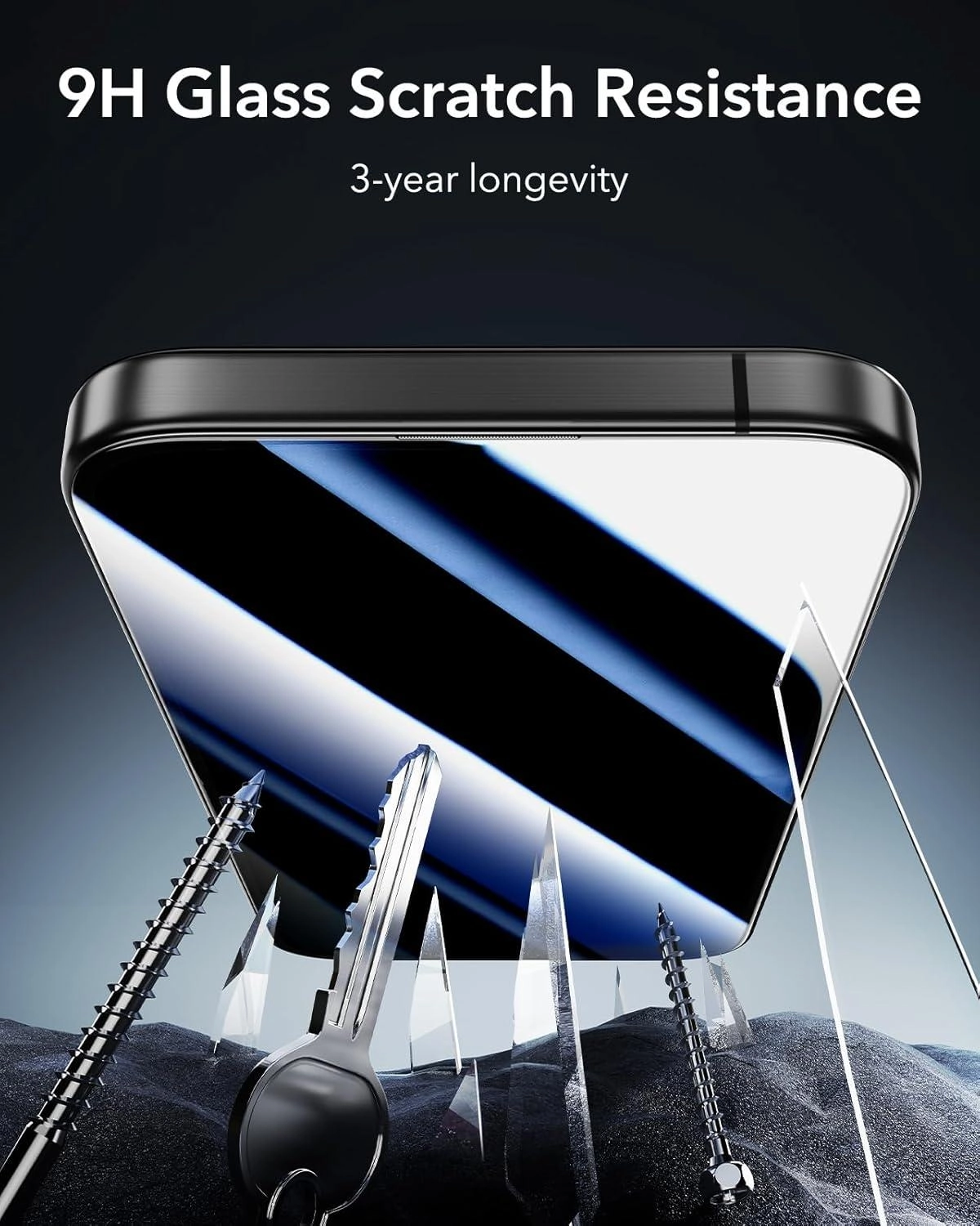 iPhone 17 Pro Max Tempered Glass - 5D Privacy