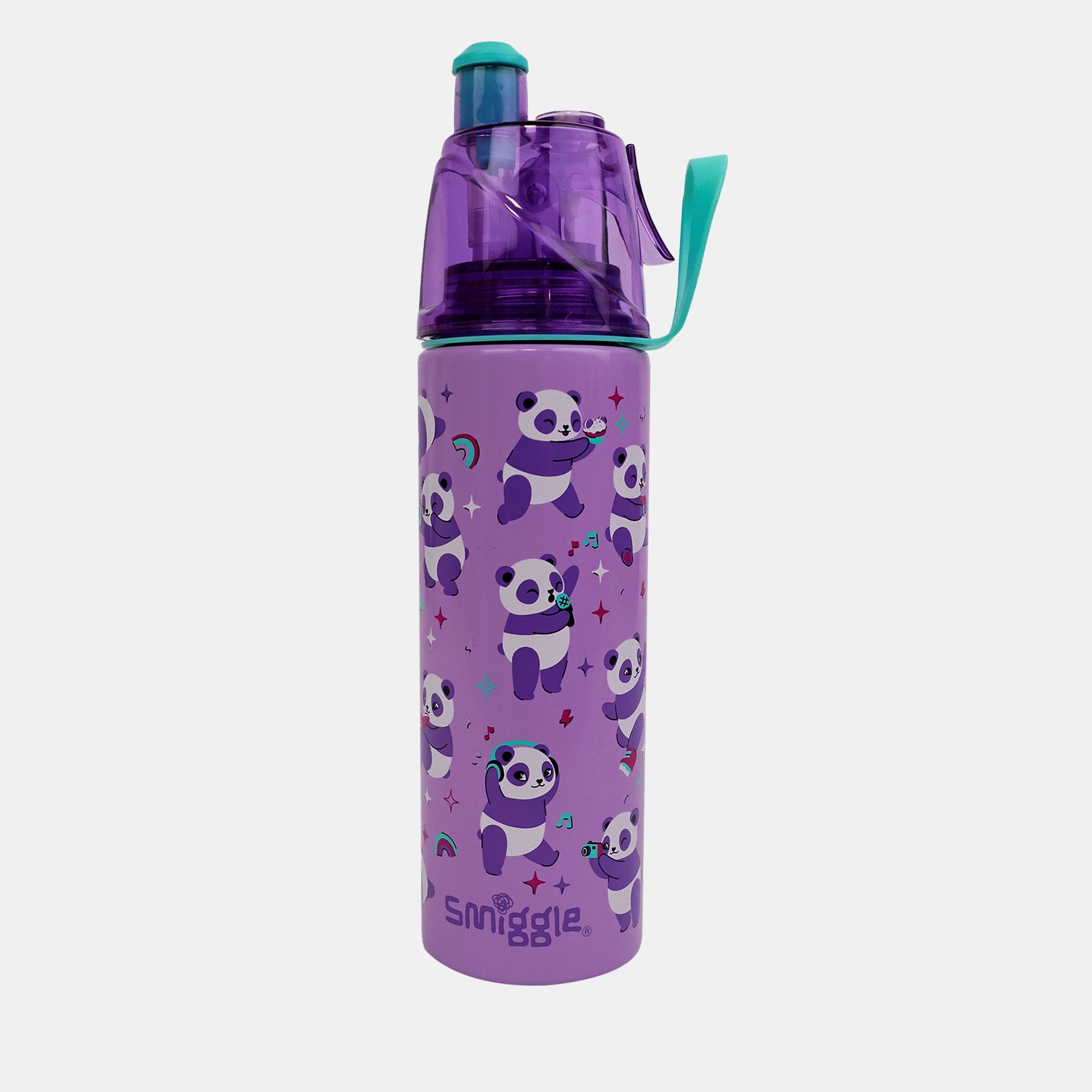 Smiggle Livin Spritz Insulated Bottle Misting Function Tritan 500 ml