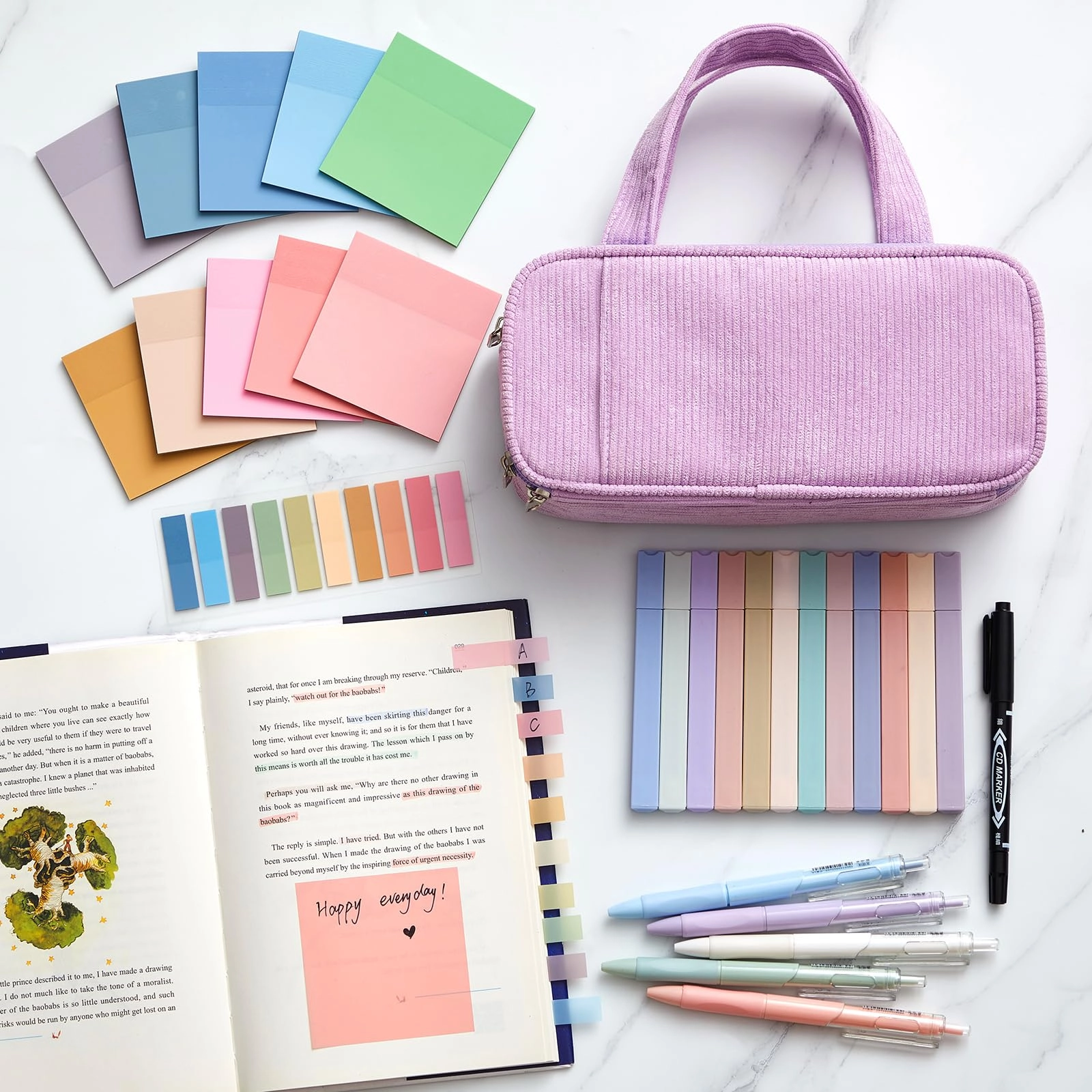 Book Annotation Kit - 39 Pcs