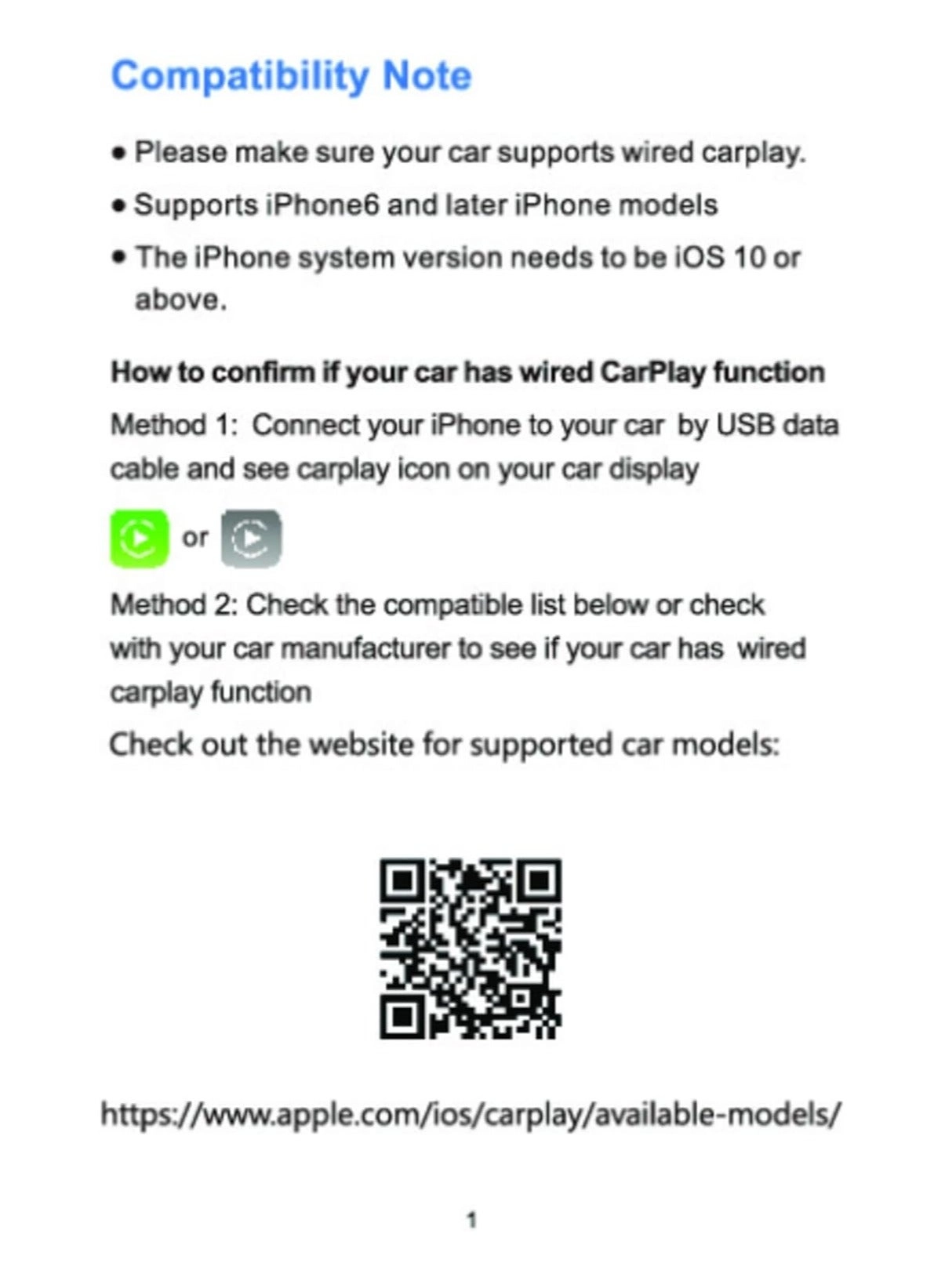 CarPlay Wireless/Android Auto Adapter - USB