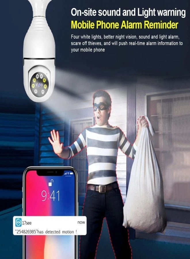 Light Bulb Security Camera 1080P